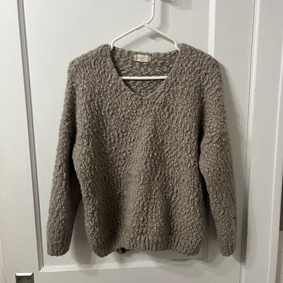 Altar'd State Sweaters - Altar'd State Tan V-Neck Sweater